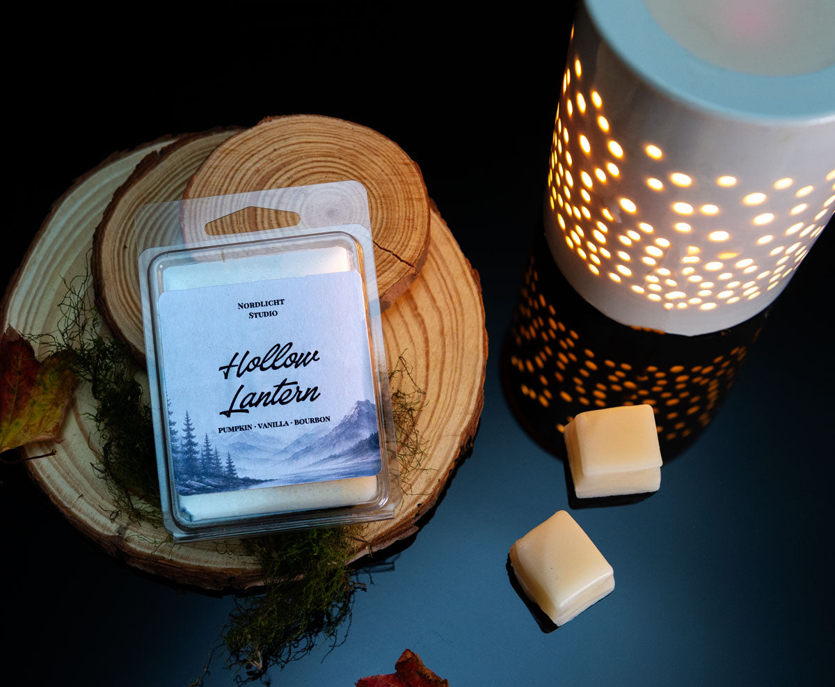 Hollow Lantern Wax Melts – Pumpkin, Vanilla & Bourbon