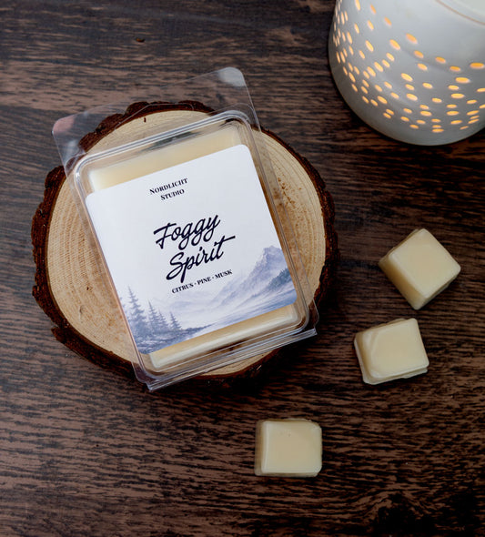 Foggy Spirit Wax Melts – Citrus, Patchouli &amp; Musk
