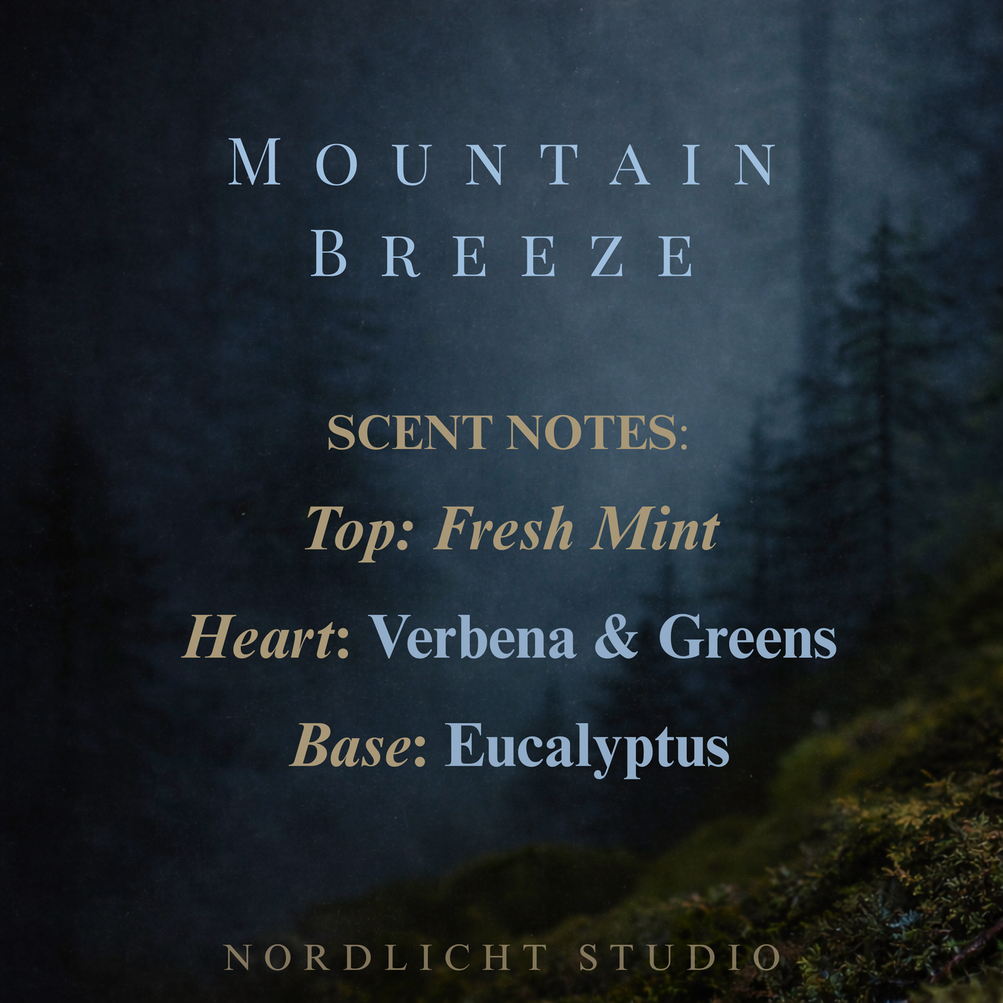 Mountain Breeze | Mint &  Eucalyptus Scented Candle | Nordlicht Studio
