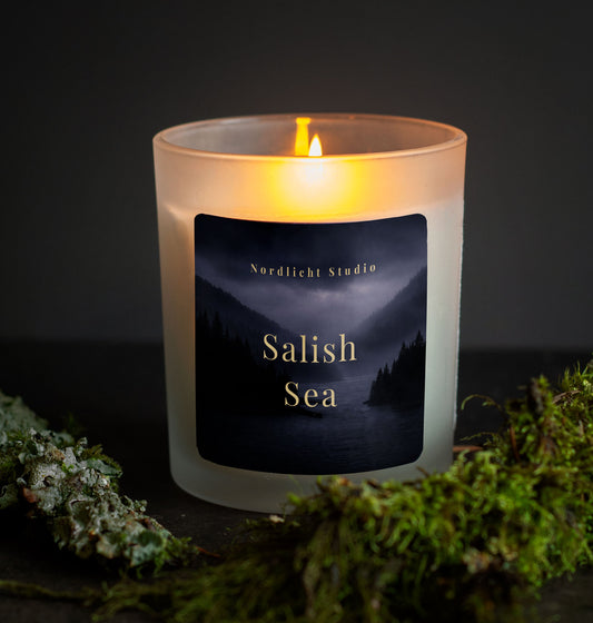 Salish Sea – Sea Salt & Orchid | Pacific Northwest Scented Candle | Nordlicht Studio